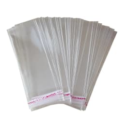 100Pcs transparent self-sealing polyethylene Opp plastic packaging candy jewelry card toy packaging party gift cellophane bag