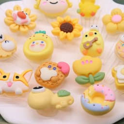 1-15pcs Resin Shoe Accessories Yellow Chicken Turtle Sunflower Dount Shoes Charms Decoration Fit Boys Girls Party Gift
