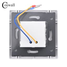 COSWALL E45 / P45 Module 45*45mm EU Standard Wall Socket QC 3.0 Type-A & PD 20W Type-C Dual USB Fast Charge DC 5V,3A/9V,2.22A