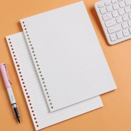 A5 B5 20Holes Loose-Leaf Notebook Refill 60Sheet Spiral Binder Paper Index Inside Page Dot Grid Blank Connell Stationery