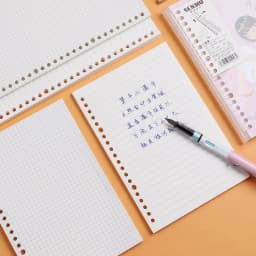 A5 B5 20Holes Loose-Leaf Notebook Refill 60Sheet Spiral Binder Paper Index Inside Page Dot Grid Blank Connell Stationery