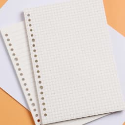 A5 B5 20Holes Loose-Leaf Notebook Refill 60Sheet Spiral Binder Paper Index Inside Page Dot Grid Blank Connell Stationery