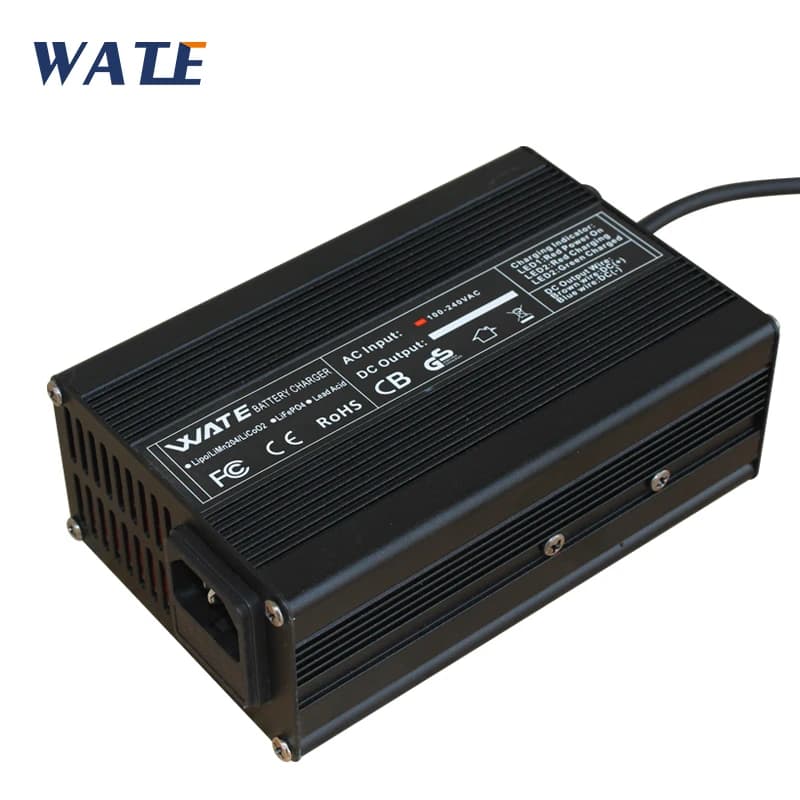 24V 10A Charger for 10Ah To 100Ah 24V Lead Acid Battery Electric Wheelchair AGM Battery Quality Aluminum Alloy Smart Fan