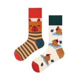 Cross Border New Spring/Summer Personalized Cartoon AB Fashion Socks Creative Cartoon Couple Cotton Socks