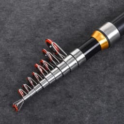 Portable Spin Fishing 1M/1.2M/1.5M/1.7M Rod Tough Carbon Fiber Power Telescopic Travel Sea Boat Fishing Rod