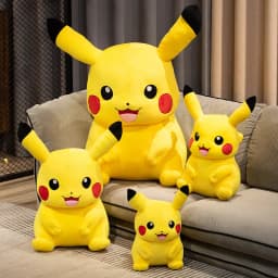 Soft Cuddly Pikachu Plush Toy Lovely Big Size Pikachu Doll Stuffed Cartoon Anime Hug Plushies Birthday Gifts For Fans