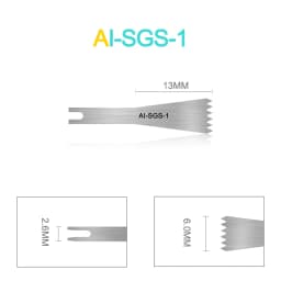 Dental Accessories Micro Saw Handpiece Saw Blades Bone Cutting Material Compatible AI-SGR-D/SGO-T/SGS-Y 1pcs