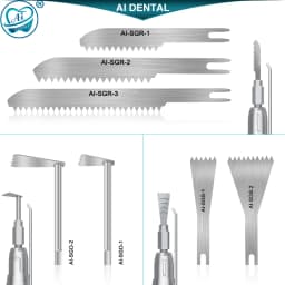 Dental Accessories Micro Saw Handpiece Saw Blades Bone Cutting Material Compatible AI-SGR-D/SGO-T/SGS-Y 1pcs