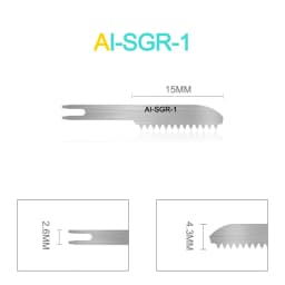 Dental Accessories Micro Saw Handpiece Saw Blades Bone Cutting Material Compatible AI-SGR-D/SGO-T/SGS-Y 1pcs