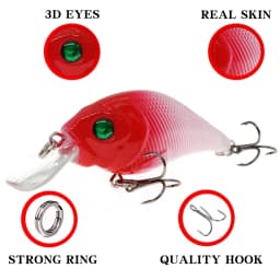 1pcs Wobblers Quality Crankbait Simulation Fishing Lure 7.5cm 12g Jerkbait Floating Hard Bait Bass Carp Pesca Fishing Tackle