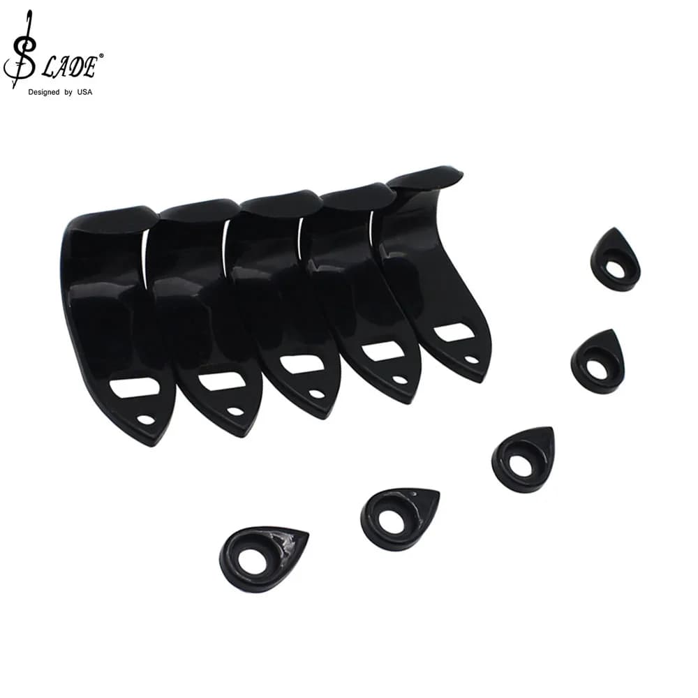 5pcs Saxophone Thumb Holder ABS Thumb Pad Wooden Wind Instrument Protection Accessories