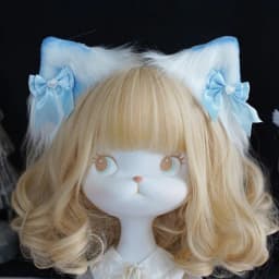 Lolita accessories animal ears bow cat ear headband cute kawaii anime hairpin girl cat ear cosplay