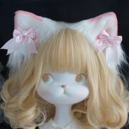 Lolita accessories animal ears bow cat ear headband cute kawaii anime hairpin girl cat ear cosplay