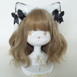 Lolita accessories animal ears bow cat ear headband cute kawaii anime hairpin girl cat ear cosplay