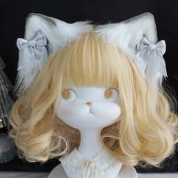Lolita accessories animal ears bow cat ear headband cute kawaii anime hairpin girl cat ear cosplay