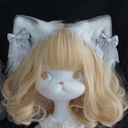 Lolita accessories animal ears bow cat ear headband cute kawaii anime hairpin girl cat ear cosplay