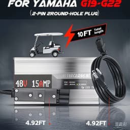 48V 15 AMP 15A Yamaha G19-G22 Golf Cart Waterproof Battery Charger for 48 Volt Golf Carts