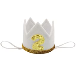 1Pcs One 1 2 3 Year Birthday Hat Crown Headband Happy Birthday Party Decor Kids 1st 2nd 3rd Anniversary Caps Photo Props Supplie