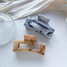 Multi Color Rectangle Claw Clips, Colorful Non-Slip Strong Hold Jaw Clamps, Styling Accessories For Women Girls Thin T