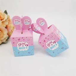 50pcs Gender Reveal Candy Boxes Creative Boygirl Birthday Candy Boxes Gender Reveal Party Decorations Supplies