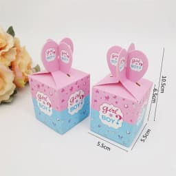 50pcs Gender Reveal Candy Boxes Creative Boygirl Birthday Candy Boxes Gender Reveal Party Decorations Supplies
