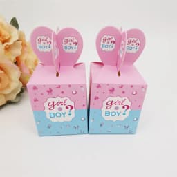 50pcs Gender Reveal Candy Boxes Creative Boygirl Birthday Candy Boxes Gender Reveal Party Decorations Supplies