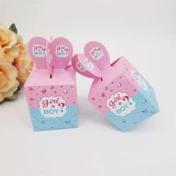50pcs Gender Reveal Candy Boxes Creative Boygirl Birthday Candy Boxes Gender Reveal Party Decorations Supplies