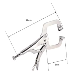C Clamp weld Clip Woodwork Alloy Steel Pad Wood Work Grip Vise Lock Jaw Swivel Pincer Tong Tenon Locator Hand Tool Fix Plier