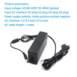 12.6V 4A Charger 12.6V 4000MA Lithium Battery Charger Desktop 5.5*2.1MM EU Plug US Plug