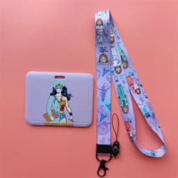 Doctor Nurse Horizonal Women's Lanyards ID Card Holder Badge Holders Hang Rope Lanyard Amusing Card Case Retractable Clip