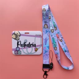 Doctor Nurse Horizonal Women's Lanyards ID Card Holder Badge Holders Hang Rope Lanyard Amusing Card Case Retractable Clip