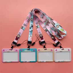 Doctor Nurse Horizonal Women's Lanyards ID Card Holder Badge Holders Hang Rope Lanyard Amusing Card Case Retractable Clip