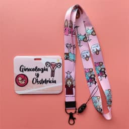 Doctor Nurse Horizonal Women's Lanyards ID Card Holder Badge Holders Hang Rope Lanyard Amusing Card Case Retractable Clip