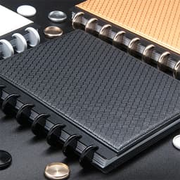 Fromthenon 11pcs Aluminium Alloy Mushroom Discs Notebook and Journals Book Binding Binder Rings Office Accessories Stationery