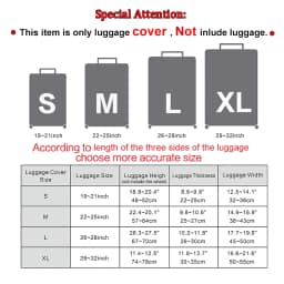 Funny Expression Luggage Cover Travel Elastic Dust Cover Protective Cover 18-32 Inches Luggage Case Suitcase Cover
