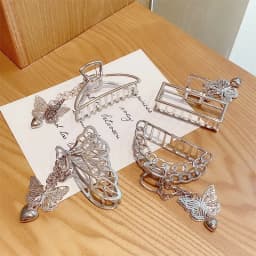 2022 Multiple Styles Fashion Alloy Geometric Large Butterfly Love Pendant Hairpin Barrettes for Women Girl Accessories Headwear