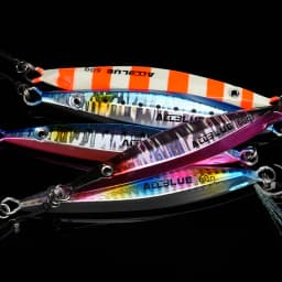 ALLBLUE SLOWER UP Z-Light Metal Jig Fishing Lure Slow Cast Jigging Spoon 20G 30G 40G 60G Artificial Shore Zinc Alloy Bait Tackle