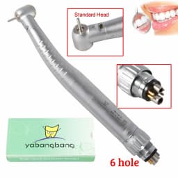 KAVO Style Dental High Speed Turbine Standard/Big Head Fiber Optic Led Handpiece With 6 Hole Quick Coupler Swivel