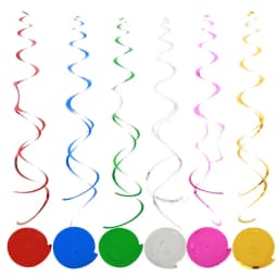 1bag 70cm PVC spiral pendant garland birthday wedding party decoration Christmas and New Year holiday decoration supplies