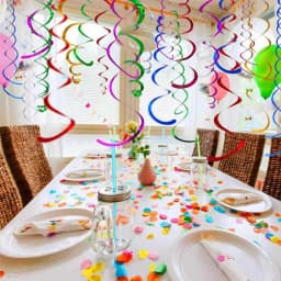 1bag 70cm PVC spiral pendant garland birthday wedding party decoration Christmas and New Year holiday decoration supplies