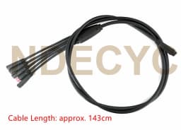 Ebike 1T4 1T5 Julet Waterproof Cable 2 3 4 5 9 Pin Extension Cable for Display Controller Brake Light Throttle Conversion Line