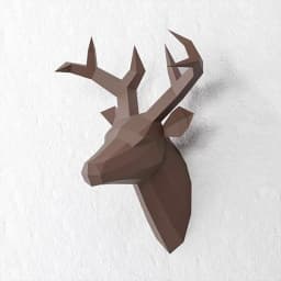 60x45x32cm New Home Decoration Accessories DIY Paper Handwork Vintage Antelope Head Abstract Room Wall Decor Deer Head Statues