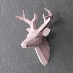 60x45x32cm New Home Decoration Accessories DIY Paper Handwork Vintage Antelope Head Abstract Room Wall Decor Deer Head Statues