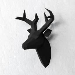 60x45x32cm New Home Decoration Accessories DIY Paper Handwork Vintage Antelope Head Abstract Room Wall Decor Deer Head Statues