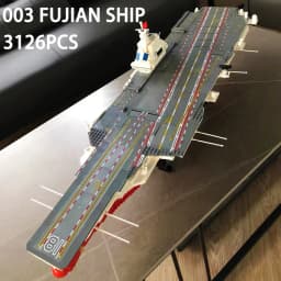 SEMBO Shandong Aircrafted Carrier Modular Building Blocks Military Navy Battleship Model Bricks WW2 Soldiers Toys For Kid Gift
