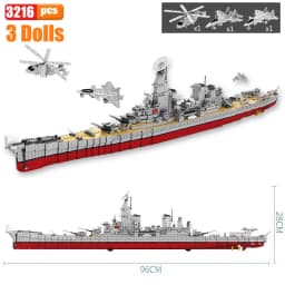 SEMBO Shandong Aircrafted Carrier Modular Building Blocks Military Navy Battleship Model Bricks WW2 Soldiers Toys For Kid Gift