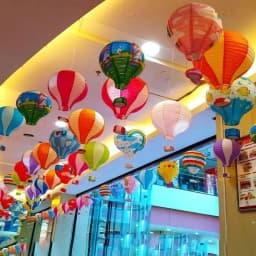 16inch 40cm Hanging Paper Lanterns Rainbow Hot Air Balloon Paper Lantern Chinese Party Ball Lamp Decor Birthday Wedding Supplies