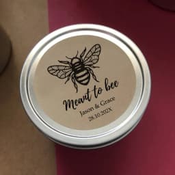Personalized Meant To Bee Labels Honey Wedding Favors Stickers Custom Text Marriage Labels Glossy/Kraft Paper