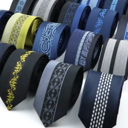 New Mens Luxury Neck Tie Fashion Jacquard Woven Skinny Slim 6cm Black Blue Floral Paisley Necktie Banquet Party Shirt Gift