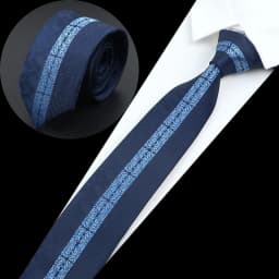 New Mens Luxury Neck Tie Fashion Jacquard Woven Skinny Slim 6cm Black Blue Floral Paisley Necktie Banquet Party Shirt Gift